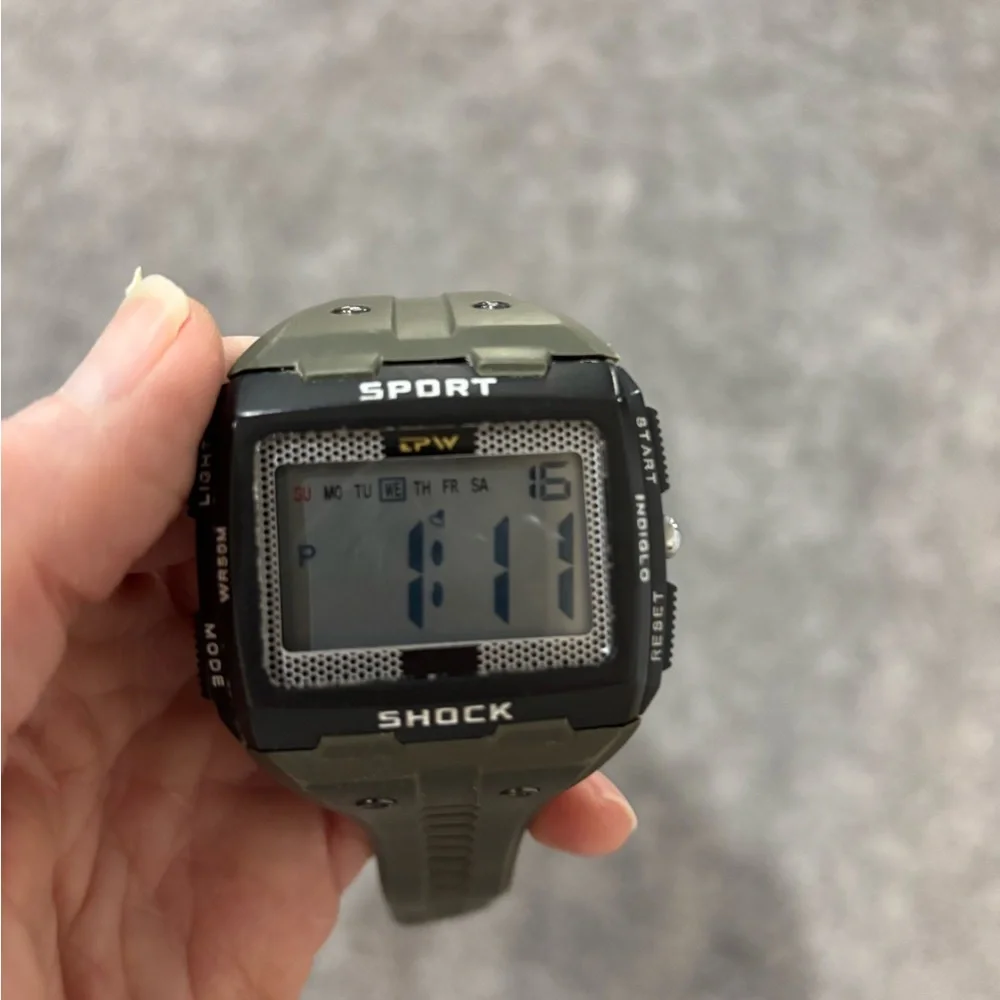 Sport Shock Digital Watch - Green